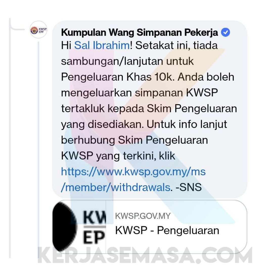 Ini Respon KWSP Mengenai Pengeluaran Khas KWSP 2.0 Ini Respon KWSP Mengenai Pengeluaran Khas KWSP 2.0